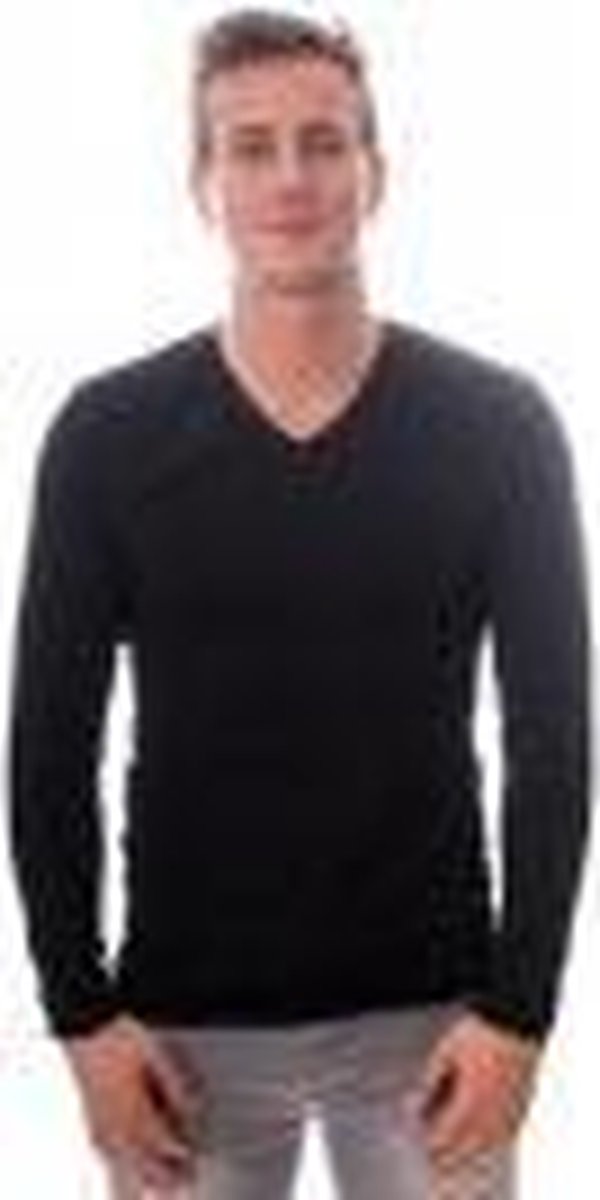 Claesens Men Longsleeve V-Neck Black L
