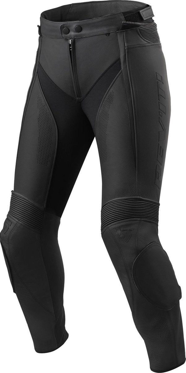 REV'IT! Xena 3 Lady Black Leather Motorcycle Pants 38