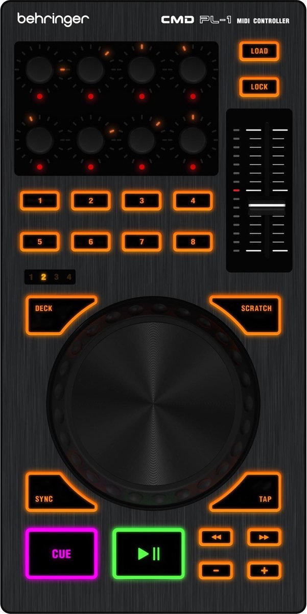 Behringer CMD PL-1 DJ-controller Zwart