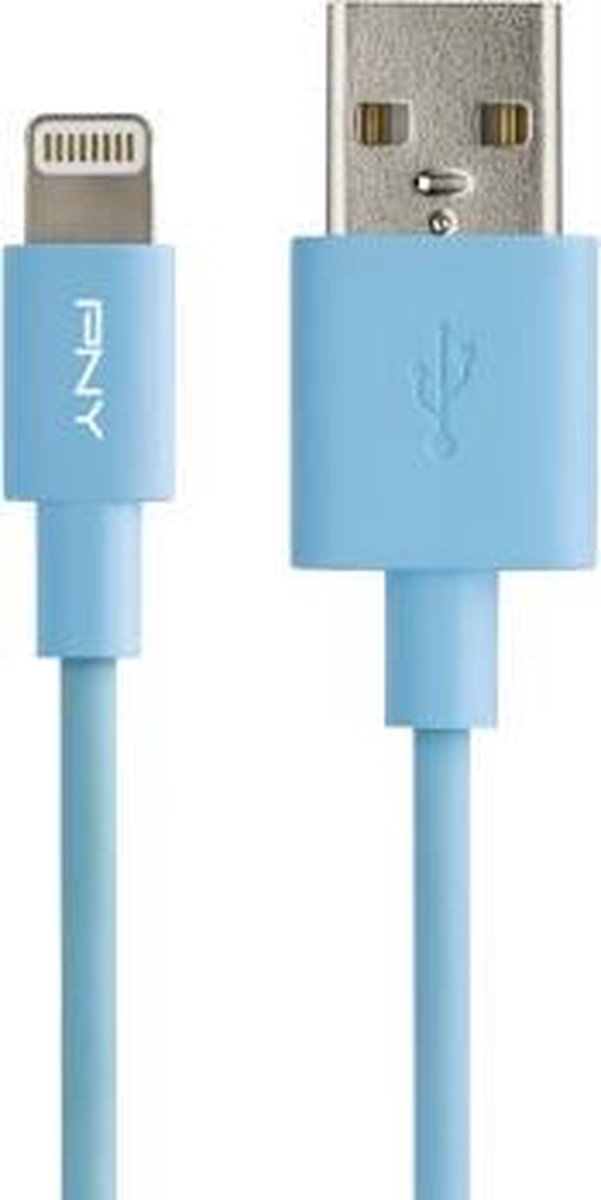 PNY C-UA-LN-B01-04 mobiele telefoonkabel USB A Lightning Blauw 1