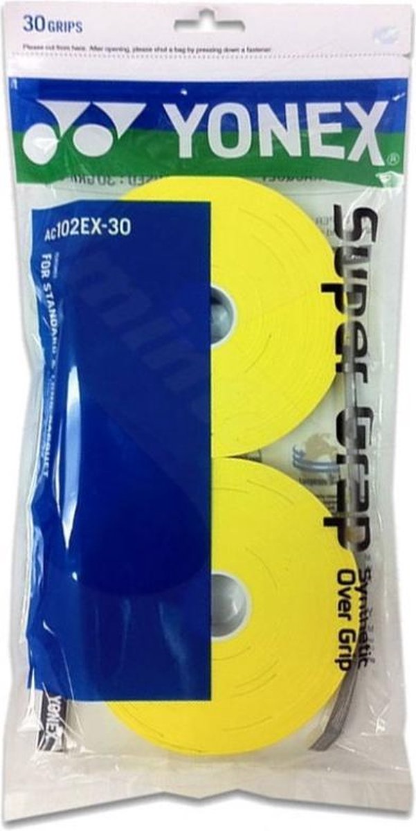 YONEX AC102EX ROL 30 SUPER GRAP - Geel