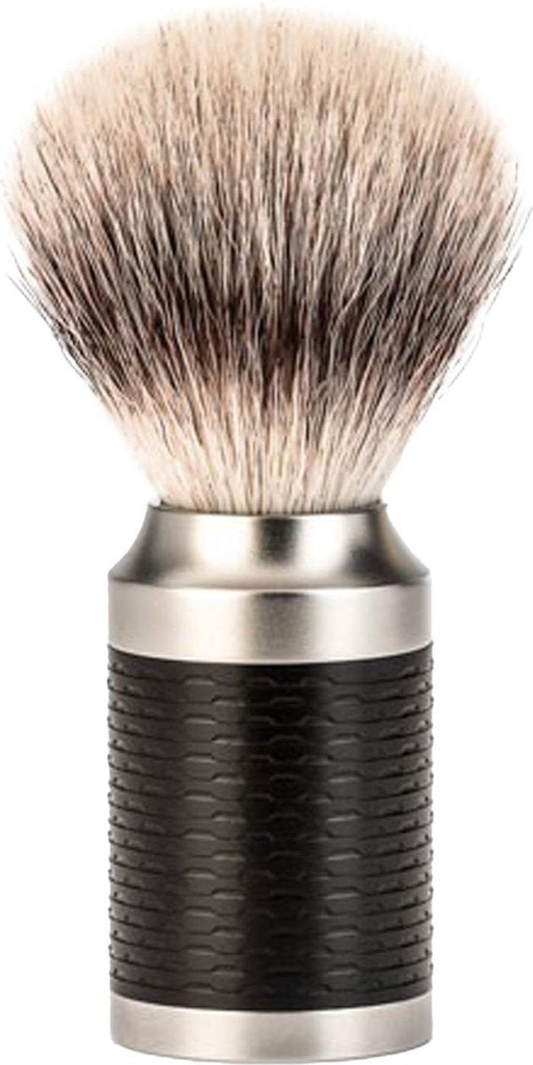 Scheerkwast Rocca Silvertip Fibre - zwart