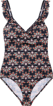 Badpak dames met V hals - People pattern - L (Valt klein)