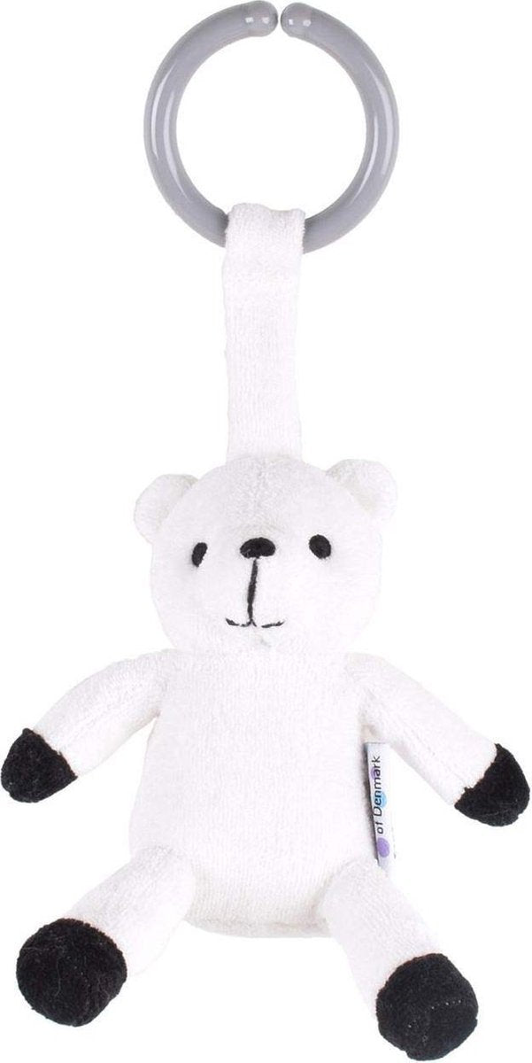 Naturezoo Kinderwagenhanger Ijsbeer 12 Cm Wit
