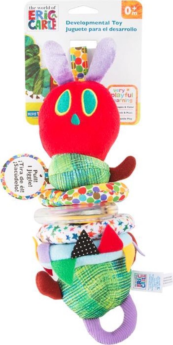 Small Foot Rupsje Nooitgenoeg Knuffel Rammelaar 30 Cm