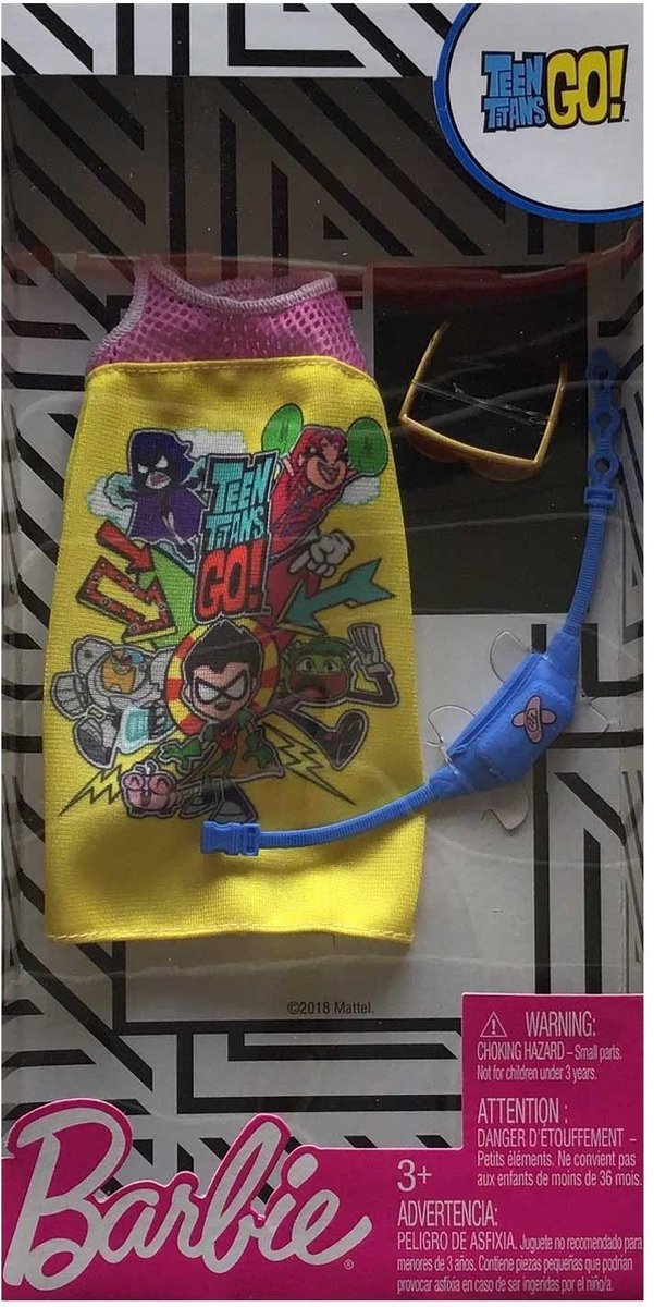 Barbie Kleding Outfit Teen Titans Jurk + Zonnebril