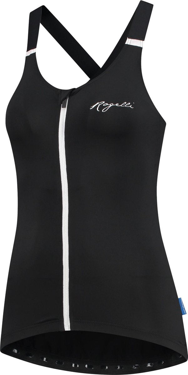 Rogelli Tanktop Twist - Dames - Zwart/Wit - Maat XL