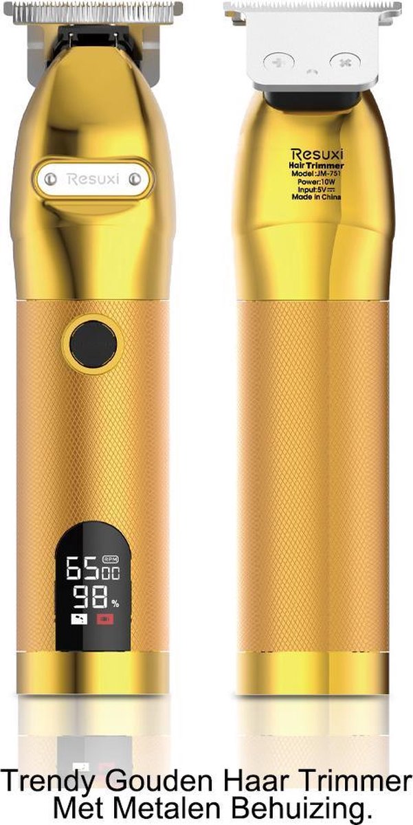 Professionele Tondeuse - Hair Clipper - Baardtrimmer Mannen - Goud - Haartrimmer - Hoofdhaar - Trimmer Baard Haar Set