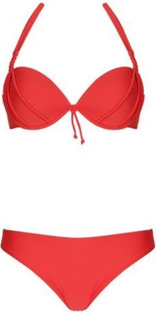 Lingadore Bahama Halterneck Bikini set - Aardbei rood - 42B