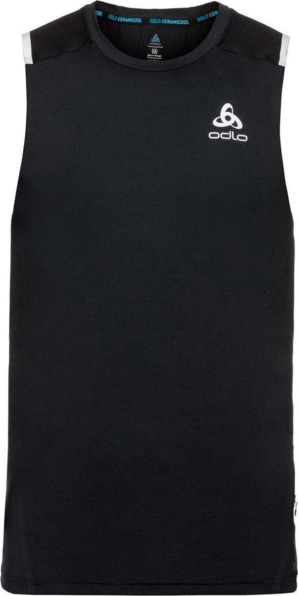 Odlo - BL Tank Zeroweight Ceramicool - Zwart - Heren - maat  M