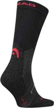 HEAD - Hike crew blk/red unisex - wandelsokken - unisex - zwart/rood - maat 35-38