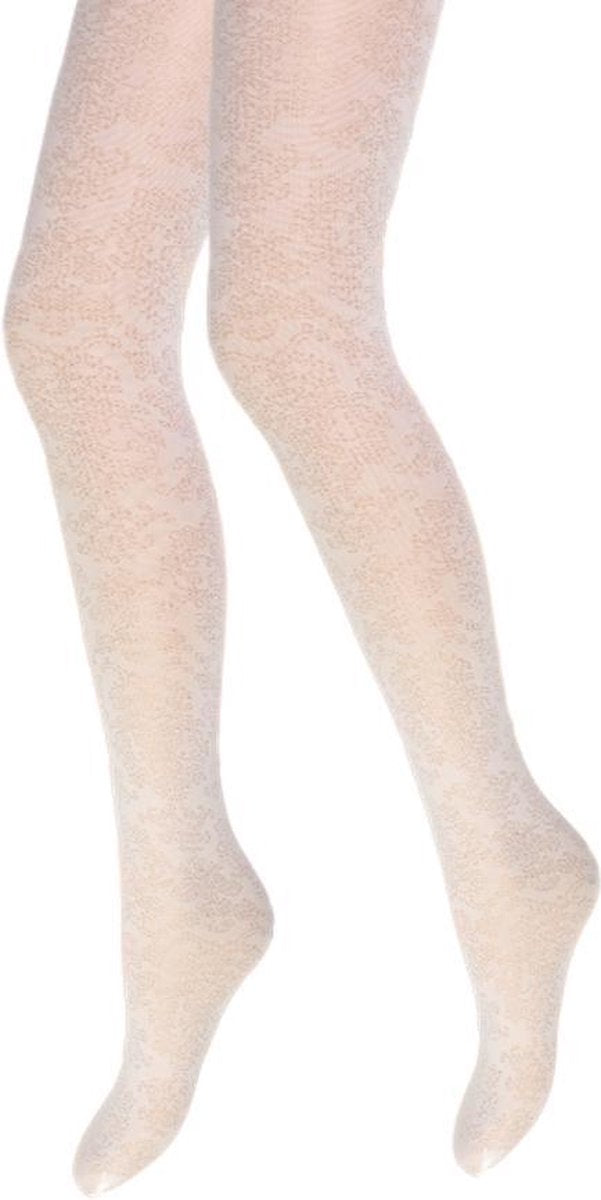 Panty - Curtney - Ecru - Barok motief - Maat XXL