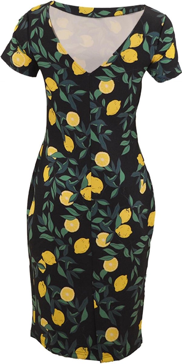 SRNDPTY Jurk Kensi Lemon navy