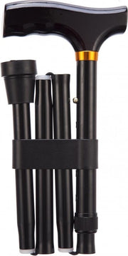 Opvouwbare Wandelstok Zwart - 84 - 94 cm