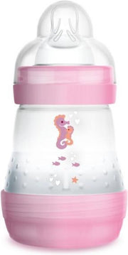 MAM 160ml ANTI-COLIC ZUIGFLES 0+ Medium flow Roze