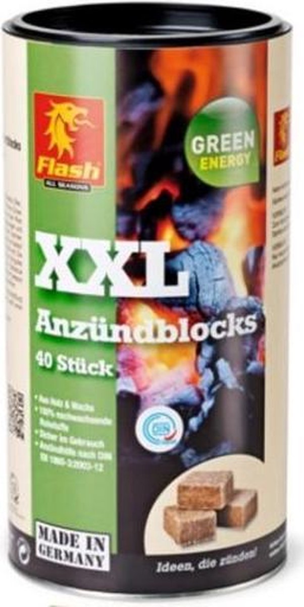 Boomex Aanmaakblokjes Hout/wasbasis Lichtbruin 40 Stuks