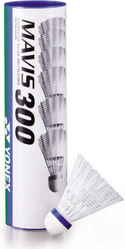 Yonex Mavis 300 - Badminton Shuttles - 6 Stuks - Wit