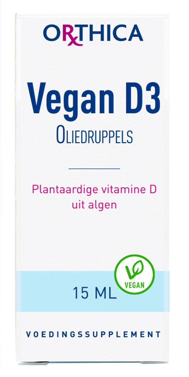 Orthica Vegan D3 Oliedruppels (voedingssupplement) - 15 ml