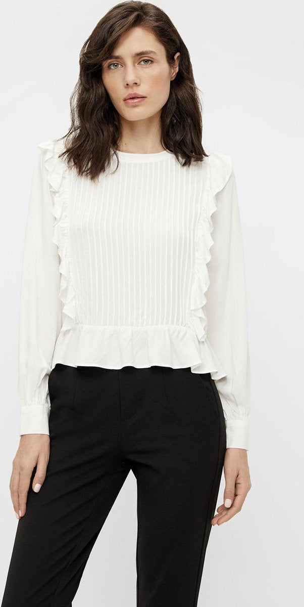 Objsisla L/s Blouse A Fair 23036429 Cloud Dancer