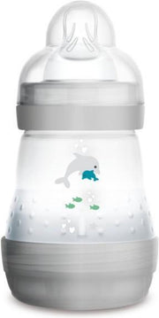 MAM 160ml ANTI-COLIC ZUIGFLES 0+ Medium flow Grijs