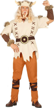 Beige viking kostuum voor mannen - Volwassenen kostuums