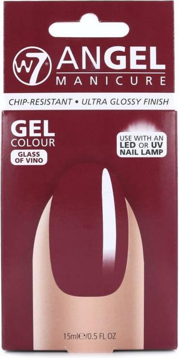 W7 Angel Manicure Gel UV Nagellak - Glass Of Vino