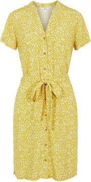 Objhessa Birdy S/s Shirt Dress 114 23035322 Bamboo/animal Dots