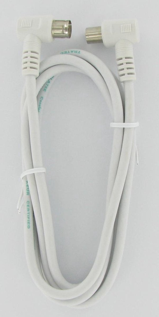 Coax aansluitkabel haaks (IEC Male-Female) 1