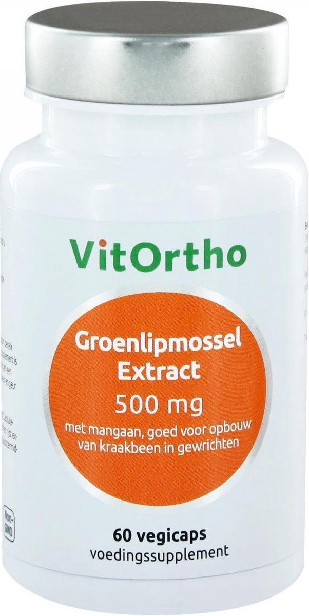 VitOrtho Groenlipmossel extract 500 mg - 60 vcaps
