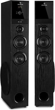 auna Linie 200A staande luidsprekers  - 3-weg systeem met optische ingang -  Bluetooth - USB-poort en SD-slot - 2 x 80 watt RMS
