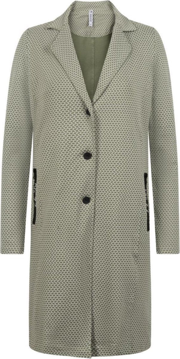Zoso Sporty Long Blazer 212 Madeline Seagrass Green - XS