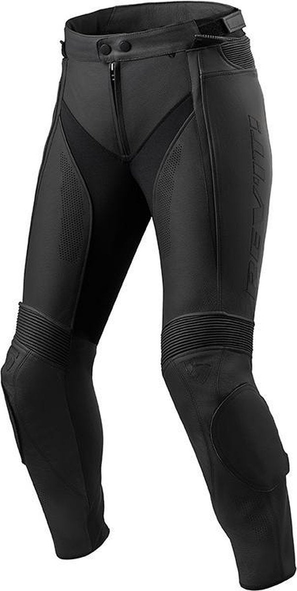 REV'IT! Xena 3 Lady Black Leather Motorcycle Pants 34