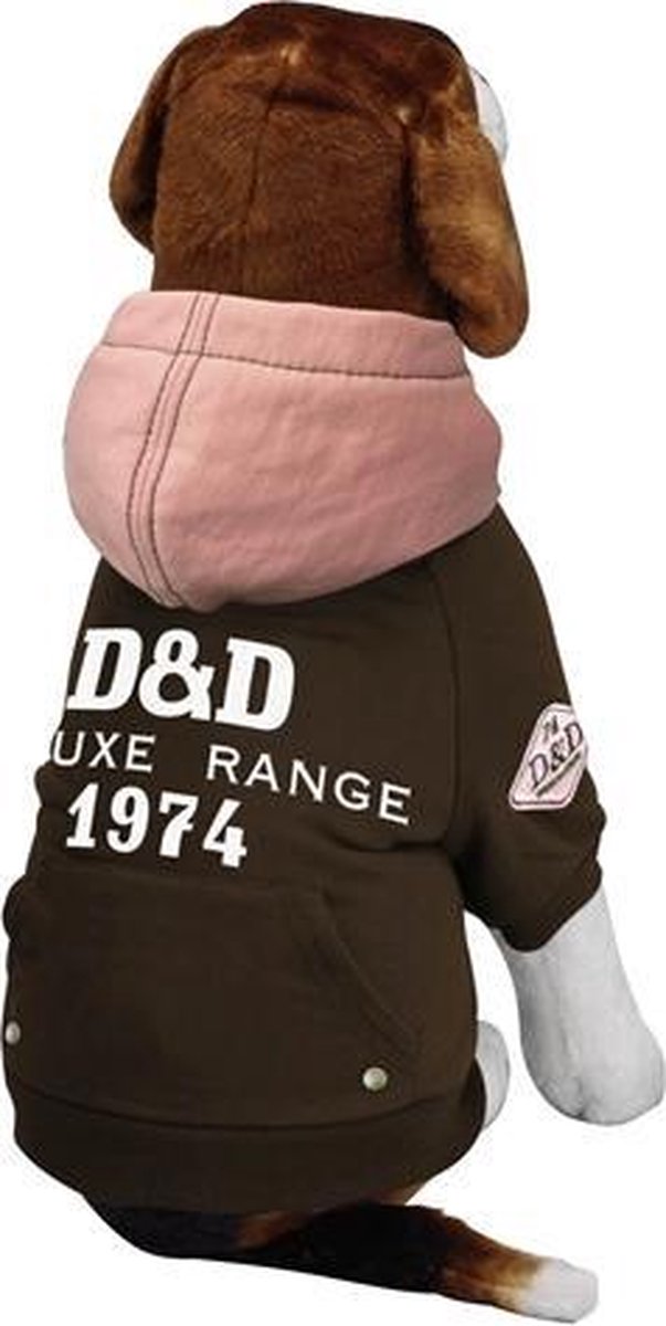 D&D Kleding Dog Jas Deluxe Bruin Xs 22X35X20 Cm