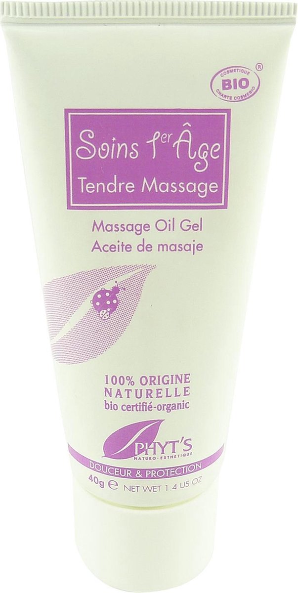 PHYT´S Bio  Soins 1er Age  Baby-huidverzorgingsmassage-oliegel - 40 g
