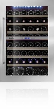 Le Chai LB555 - Inbouw Wijnkoelkast - RVS - 50 flessen - 2 Temperatuurzones