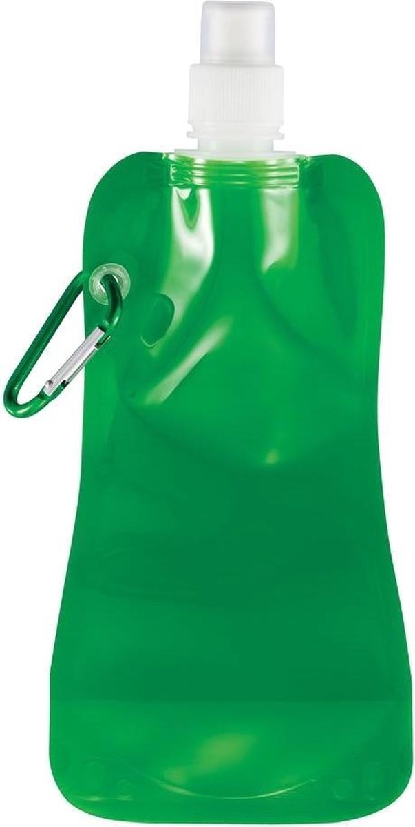 Xd Collection Drinkfles Opvouwbaar Pe Groen/wit 400 Ml