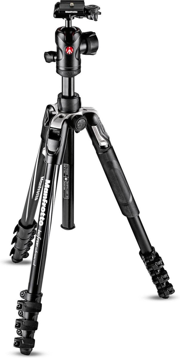 Manfrotto MKBFRLA4BK-BH Befree Aluminium Statief Kit Zwart