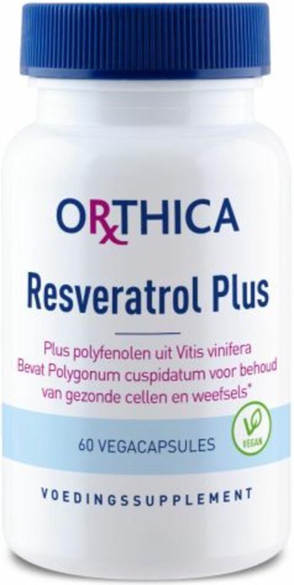 Orthica Resveratrol Plus (voedingssupplement) - 60 vegacapsules