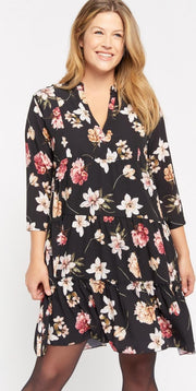 LOLALIZA Mini jurk met bloemenprint Dames Maat 38