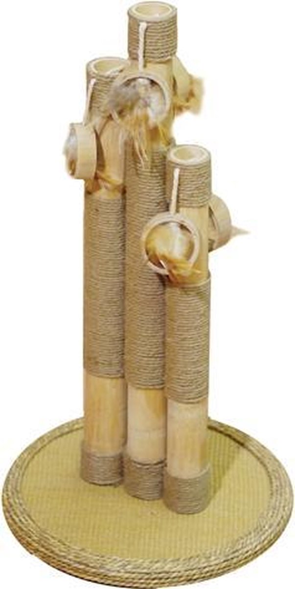Krabpaal basil bamboe - 35x35x55 cm - 1 stuks