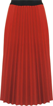 Plooi Rok Midi Cognac