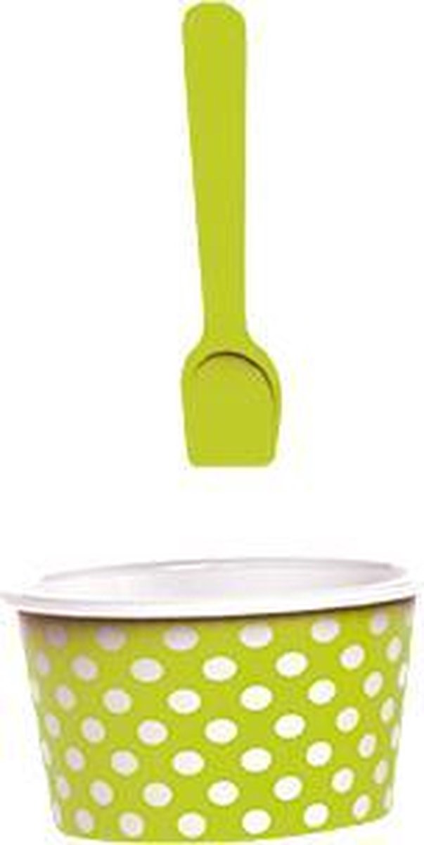 Zak!Designs Dotty Ijsschaaltje - Incl. Lepel - Melamine - Ø 8 x 5