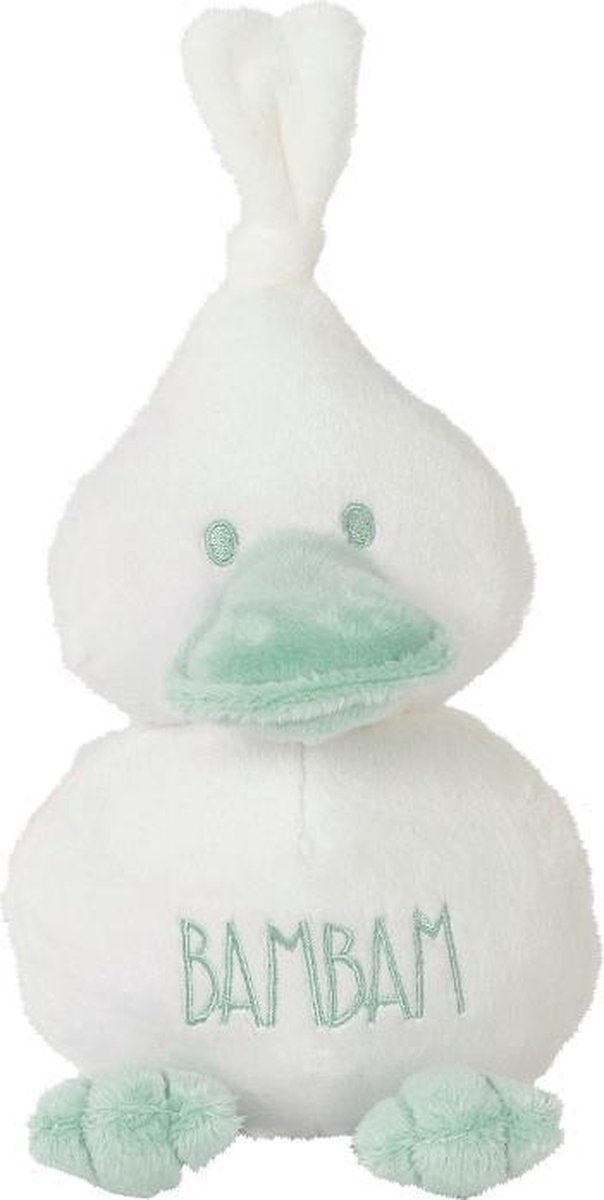 BamBam Knuffel Eend – Kraamcadeau Jongen & Meisje - Kinderspeelgoed – Pluche - Groen