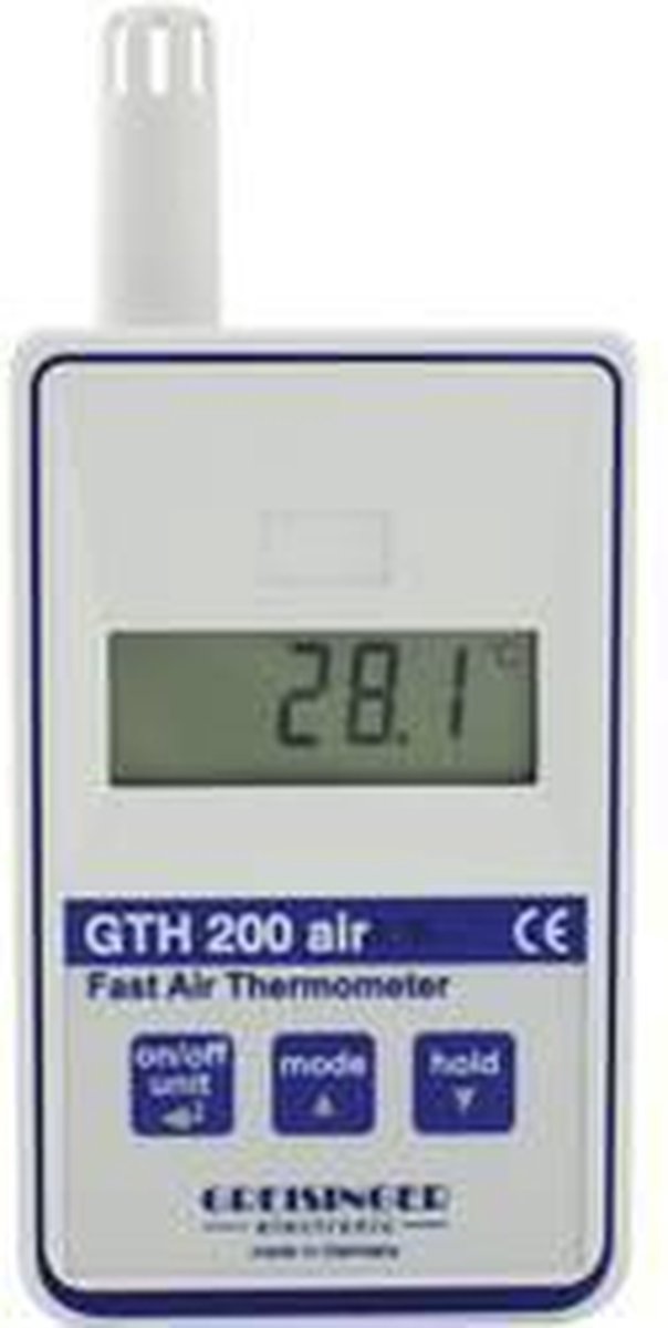 Greisinger GTH 200 AIR Temperatuurmeter -25 tot +70 °C Sensortype Pt1000