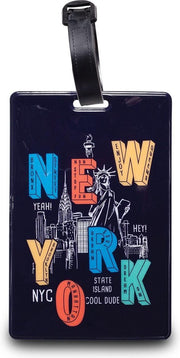 Worldpack Bagagelabel New York City 11 Cm Zwart/multicolor