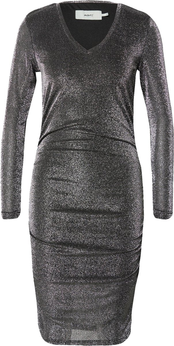 Moves jurk Zilvergrijs-Xs (34)
