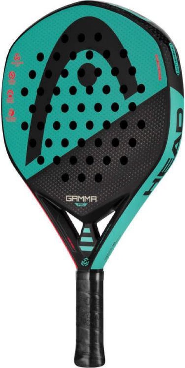 HEAD Gamma Pro - Padel racket - rond - groen - rood