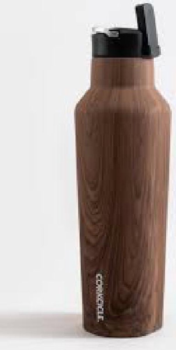 Corkcicle Sport Canteen - 600ml Walnut Wood