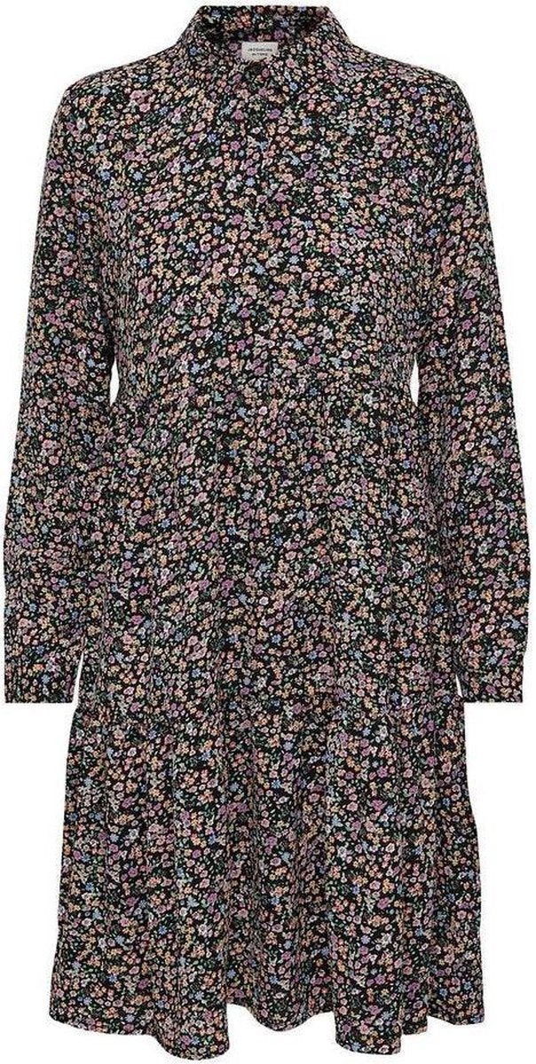 Jdypiper L/s Aop  Shirt Dress Wvn Noos 15221987 Black/vibrant Sma