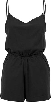 Urban Classics Playsuit -S- Short Spaghetti Zwart